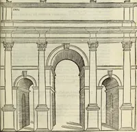 An illustration from Vrbis Romae topographia. Nvper ab ipso avctore nonnvllis erroribvs svblatis emendata. Addita etiam interpretatione Nominum, quae unica Litera, uel Syllaba in antiquis titulis scripta inueniuntur. Cui etiam ab eodem adiectae svnt qvam-breuissimae obseruationes de praenomine, nomine, & cognomine. De quibus etsi multi multa scriptsere, nemo tamen hactenus rei ueritatem attigisse videtur (1544)