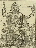 An illustration from Vrbis Romae topographia. Nvper ab ipso avctore nonnvllis erroribvs svblatis emendata. Addita etiam interpretatione Nominum, quae unica Litera, uel Syllaba in antiquis titulis scripta inueniuntur. Cui etiam ab eodem adiectae svnt qvam-breuissimae obseruationes de praenomine, nomine, & cognomine. De quibus etsi multi multa scriptsere, nemo tamen hactenus rei ueritatem attigisse videtur (1544)