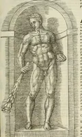An illustration from Vrbis Romae topographia. Nvper ab ipso avctore nonnvllis erroribvs svblatis emendata. Addita etiam interpretatione Nominum, quae unica Litera, uel Syllaba in antiquis titulis scripta inueniuntur. Cui etiam ab eodem adiectae svnt qvam-breuissimae obseruationes de praenomine, nomine, & cognomine. De quibus etsi multi multa scriptsere, nemo tamen hactenus rei ueritatem attigisse videtur (1544)