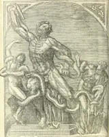 An illustration from Vrbis Romae topographia. Nvper ab ipso avctore nonnvllis erroribvs svblatis emendata. Addita etiam interpretatione Nominum, quae unica Litera, uel Syllaba in antiquis titulis scripta inueniuntur. Cui etiam ab eodem adiectae svnt qvam-breuissimae obseruationes de praenomine, nomine, & cognomine. De quibus etsi multi multa scriptsere, nemo tamen hactenus rei ueritatem attigisse videtur (1544)