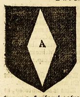 An illustration from VVorkes of armorie : deuided into three bookes, entituled, the concordes of armorie, the armorie of honor, and of cotes and creastes, (1597)