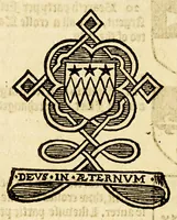 An illustration from VVorkes of armorie : deuided into three bookes, entituled, the concordes of armorie, the armorie of honor, and of cotes and creastes, (1597)