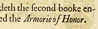 An illustration from VVorkes of armorie : deuided into three bookes, entituled, the concordes of armorie, the armorie of honor, and of cotes and creastes, (1597)