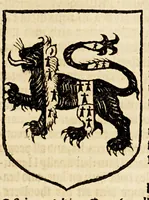 An illustration from VVorkes of armorie : deuided into three bookes, entituled, the concordes of armorie, the armorie of honor, and of cotes and creastes, (1597)