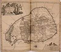 An illustration from Wahrhaftige ausführliche beschreibung der berühmten ostindischen kusten Malabar und Coromandel, als auch der insel Zeylon: samt dero angräntzenden und untergehörigen reichen, fürstentühmen, ländern, städten ... so wol auch der merkwürdigsten kriegshändel, belägerungen, feld- und seeschlachten, sonderlich zwischen den Portugesen und Holländern, handel-und kaufmannschaften: durchgehends verzieret mit neuen landkahrten und abbildungen der vornehmsten städte, festungen, trachten, thiere, früchte, &c. so in India selbst nach dem leben gezeichnet, und folgends mit fleiss zu kupfer gebracht: benebst einer umständlichen und gründlichen entdeckung der abgötterey der ost-indischen heyden, Malabaren, Benjanen, Gentiven, Bramines &c. .. (1672)