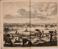 Picture 7 of 109 from Wahrhaftige ausführliche beschreibung der berühmten ostindischen kusten Malabar und Coromandel, als auch der insel Zeylon: samt dero angräntzenden und untergehörigen reichen, fürstentühmen, ländern, städten ... so wol auch der merkwürdigsten kriegshändel, belägerungen, feld- und seeschlachten, sonderlich zwischen den Portugesen und Holländern, handel-und kaufmannschaften: durchgehends verzieret mit neuen landkahrten und abbildungen der vornehmsten städte, festungen, trachten, thiere, früchte, &c. so in India selbst nach dem leben gezeichnet, und folgends mit fleiss zu kupfer gebracht: benebst einer umständlichen und gründlichen entdeckung der abgötterey der ost-indischen heyden, Malabaren, Benjanen, Gentiven, Bramines &c. .. (1672), leaf 29