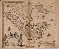Picture 53 of 109 from Wahrhaftige ausführliche beschreibung der berühmten ostindischen kusten Malabar und Coromandel, als auch der insel Zeylon: samt dero angräntzenden und untergehörigen reichen, fürstentühmen, ländern, städten ... so wol auch der merkwürdigsten kriegshändel, belägerungen, feld- und seeschlachten, sonderlich zwischen den Portugesen und Holländern, handel-und kaufmannschaften: durchgehends verzieret mit neuen landkahrten und abbildungen der vornehmsten städte, festungen, trachten, thiere, früchte, &c. so in India selbst nach dem leben gezeichnet, und folgends mit fleiss zu kupfer gebracht: benebst einer umständlichen und gründlichen entdeckung der abgötterey der ost-indischen heyden, Malabaren, Benjanen, Gentiven, Bramines &c. .. (1672), leaf 441