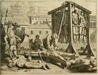 An illustration from Wahrhaftige ausführliche beschreibung der berühmten ostindischen kusten Malabar und Coromandel, als auch der insel Zeylon: samt dero angräntzenden und untergehörigen reichen, fürstentühmen, ländern, städten ... so wol auch der merkwürdigsten kriegshändel, belägerungen, feld- und seeschlachten, sonderlich zwischen den Portugesen und Holländern, handel-und kaufmannschaften: durchgehends verzieret mit neuen landkahrten und abbildungen der vornehmsten städte, festungen, trachten, thiere, früchte, &c. so in India selbst nach dem leben gezeichnet, und folgends mit fleiss zu kupfer gebracht: benebst einer umständlichen und gründlichen entdeckung der abgötterey der ost-indischen heyden, Malabaren, Benjanen, Gentiven, Bramines &c. .. (1672)