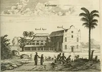 Picture 64 of 109 from Wahrhaftige ausführliche beschreibung der berühmten ostindischen kusten Malabar und Coromandel, als auch der insel Zeylon: samt dero angräntzenden und untergehörigen reichen, fürstentühmen, ländern, städten ... so wol auch der merkwürdigsten kriegshändel, belägerungen, feld- und seeschlachten, sonderlich zwischen den Portugesen und Holländern, handel-und kaufmannschaften: durchgehends verzieret mit neuen landkahrten und abbildungen der vornehmsten städte, festungen, trachten, thiere, früchte, &c. so in India selbst nach dem leben gezeichnet, und folgends mit fleiss zu kupfer gebracht: benebst einer umständlichen und gründlichen entdeckung der abgötterey der ost-indischen heyden, Malabaren, Benjanen, Gentiven, Bramines &c. .. (1672), leaf 458