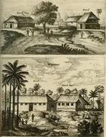 Picture 75 of 109 from Wahrhaftige ausführliche beschreibung der berühmten ostindischen kusten Malabar und Coromandel, als auch der insel Zeylon: samt dero angräntzenden und untergehörigen reichen, fürstentühmen, ländern, städten ... so wol auch der merkwürdigsten kriegshändel, belägerungen, feld- und seeschlachten, sonderlich zwischen den Portugesen und Holländern, handel-und kaufmannschaften: durchgehends verzieret mit neuen landkahrten und abbildungen der vornehmsten städte, festungen, trachten, thiere, früchte, &c. so in India selbst nach dem leben gezeichnet, und folgends mit fleiss zu kupfer gebracht: benebst einer umständlichen und gründlichen entdeckung der abgötterey der ost-indischen heyden, Malabaren, Benjanen, Gentiven, Bramines &c. .. (1672), leaf 470