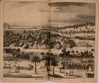 An illustration from Wahrhaftige ausführliche beschreibung der berühmten ostindischen kusten Malabar und Coromandel, als auch der insel Zeylon: samt dero angräntzenden und untergehörigen reichen, fürstentühmen, ländern, städten ... so wol auch der merkwürdigsten kriegshändel, belägerungen, feld- und seeschlachten, sonderlich zwischen den Portugesen und Holländern, handel-und kaufmannschaften: durchgehends verzieret mit neuen landkahrten und abbildungen der vornehmsten städte, festungen, trachten, thiere, früchte, &c. so in India selbst nach dem leben gezeichnet, und folgends mit fleiss zu kupfer gebracht: benebst einer umständlichen und gründlichen entdeckung der abgötterey der ost-indischen heyden, Malabaren, Benjanen, Gentiven, Bramines &c. .. (1672)