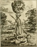 Picture 100 of 109 from Wahrhaftige ausführliche beschreibung der berühmten ostindischen kusten Malabar und Coromandel, als auch der insel Zeylon: samt dero angräntzenden und untergehörigen reichen, fürstentühmen, ländern, städten ... so wol auch der merkwürdigsten kriegshändel, belägerungen, feld- und seeschlachten, sonderlich zwischen den Portugesen und Holländern, handel-und kaufmannschaften: durchgehends verzieret mit neuen landkahrten und abbildungen der vornehmsten städte, festungen, trachten, thiere, früchte, &c. so in India selbst nach dem leben gezeichnet, und folgends mit fleiss zu kupfer gebracht: benebst einer umständlichen und gründlichen entdeckung der abgötterey der ost-indischen heyden, Malabaren, Benjanen, Gentiven, Bramines &c. .. (1672), leaf 568
