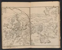 An illustration from Wa-Kan ehon sakigake (1836)