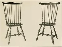 An illustration from Wallace Nutting Windsors : correct Windsor furniture. (1918)