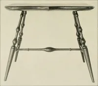 An illustration from Wallace Nutting Windsors : correct Windsor furniture. (1918)