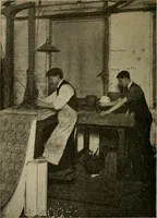 An illustration from Wall paper, its origin, development and manufacture (1922)
