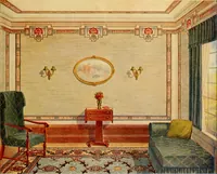 An illustration from Wall papers and cretonnes. (1915)