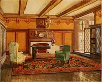 An illustration from Wall papers and cretonnes. (1915)