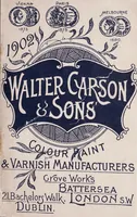 An illustration from Walter Carson & Sons, manufacturers of the original anti-corrosion paint, non-poisonous liquid paint, colours, varnishes, Japans, &c., &c. : for home trade and export (1902)