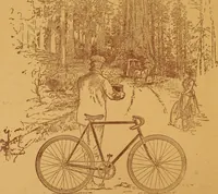 An illustration from Wanderings awheel. (1898)