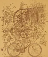 An illustration from Wanderings awheel. (1898)