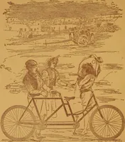 An illustration from Wanderings awheel. (1898)