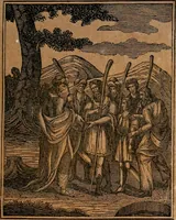An illustration from The wandering soul : or, dialogues between the wandering soul and Adam, Noah, and Simon Cleophas (1840)