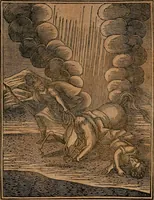 An illustration from The wandering soul : or, dialogues between the wandering soul and Adam, Noah, and Simon Cleophas (1840)