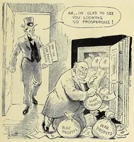 An illustration from War cartoons (1918)