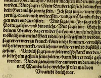Picture 12 of 25 from Warhafftig Historia vnnd Beschreibung einer Landtschafft der wilden, nacketen, grimmigen Menschfresser Leuthen, in der Newen Welt America gelegen, vor vnd nach Christi Geburt im Land zu Hessen vnbekant, biss auff dise ij. nechst vergangene Jar, da sie Hans Staden von Homberg auss Hessen durch seine eygne Erfarung erkant, vnd jetzund durch den Truck an Tag gibt. : mit einer Vorrede D. Joh. Dryandri ... : Inhalt des Büchlins volget nach den Vorreden (1557), leaf 86