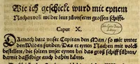 Picture 5 of 20 from Warhaftige Historia vnd Beschreibung eyner Landtschafft der wilden, nacketen, grimmigen Menschfresser Leuthen, in der Newenwelt America gelegen, vor vnd nach Christi Geburt im Land zu Hessen vnbekant, biss vff dise ij. nechst vergangene Jar, da sie Hans Staden von Homberg auss Hessen durch seine eygne Erfarung erkant, vnd yetzo durch den Truck an Tag gibt. : mit eyner Vorrede D. Joh. Dryandri ... Inhalt des Büchlins volget nach den Vorreden (1557), leaf 45
