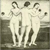 An illustration from Warings' exhibition of Italian art 1909 : furniture, bronzes, tapestries, embroideries, marbles, lace, academy pictures (1909)
