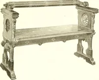 An illustration from Warings' exhibition of Italian art 1909 : furniture, bronzes, tapestries, embroideries, marbles, lace, academy pictures (1909)