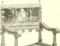 An illustration from Warings' exhibition of Italian art 1909 : furniture, bronzes, tapestries, embroideries, marbles, lace, academy pictures (1909)