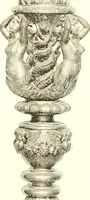 An illustration from Warings' exhibition of Italian art 1909 : furniture, bronzes, tapestries, embroideries, marbles, lace, academy pictures (1909)