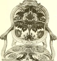 An illustration from Warings' exhibition of Italian art 1909 : furniture, bronzes, tapestries, embroideries, marbles, lace, academy pictures (1909)