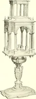 An illustration from Warings' exhibition of Italian art 1909 : furniture, bronzes, tapestries, embroideries, marbles, lace, academy pictures (1909)