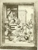 An illustration from Warings' exhibition of Italian art 1909 : furniture, bronzes, tapestries, embroideries, marbles, lace, academy pictures (1909)