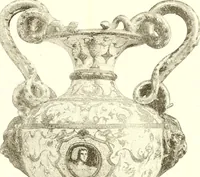 An illustration from Warings' exhibition of Italian art 1909 : furniture, bronzes, tapestries, embroideries, marbles, lace, academy pictures (1909)