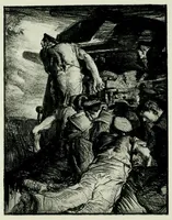 An illustration from War paintings & drawings by British artists, exhibited under the auspices of the Ministry of information, London; (1919)