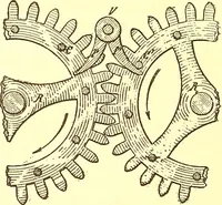 An illustration from Watch and clock escapements; (1904)