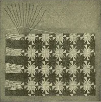 Picture 10 of 21 from Weave construction and cloth analysis : glossary of weaves, elementary textile designing, analysis of cotton fabrics, analysis of woolen and worsted fabrics, twill weaves and derivatives, satin and other weaves, combination weaves, construction of spot weaves, weaves for backed cotton fabrics (1905), leaf 114