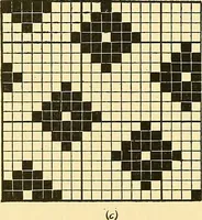 An illustration from Weave construction and cloth analysis : glossary of weaves, elementary textile designing, analysis of cotton fabrics, analysis of woolen and worsted fabrics, twill weaves and derivatives, satin and other weaves, combination weaves, construction of spot weaves, weaves for backed cotton fabrics (1905)