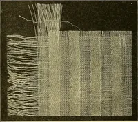 An illustration from Weave construction and cloth analysis : glossary of weaves, elementary textile designing, analysis of cotton fabrics, analysis of woolen and worsted fabrics, twill weaves and derivatives, satin and other weaves, combination weaves, construction of spot weaves, weaves for backed cotton fabrics (1905)
