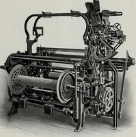 An illustration from Weaving machinery for cotton, silk, woolen, worsted and special fabrics (1918)