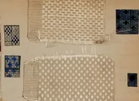 Picture 50 of 102 from [Weaving pattern and sample book (1900), leaf 100