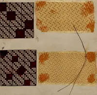 An illustration from [Weaving pattern and sample book (1900)