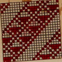 An illustration from [Weaving pattern and sample book (1900)