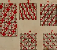 An illustration from [Weaving pattern and sample book (1900)