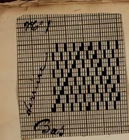 An illustration from [Weaving pattern and sample book (1900)